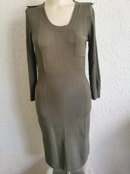 S - H&M jurk khaki nieuw (0622may)