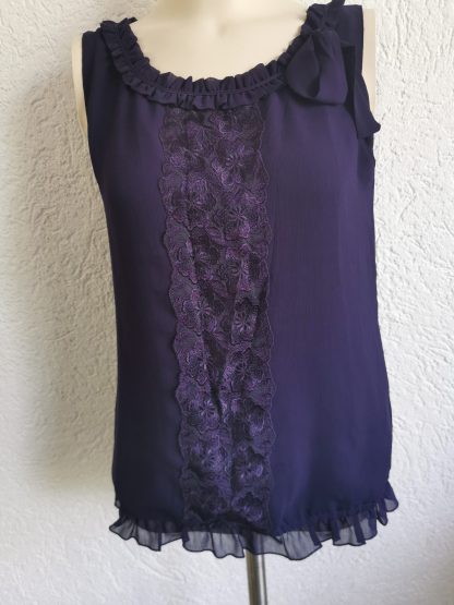 36 - H&M paarse top nieuw (0622may)