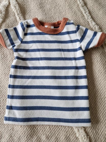 062 - Hema shirtje katoen streepjes (1023bab)