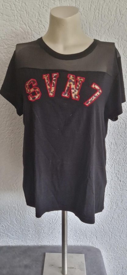 S - Seven Sisters shirt zwart print (1123did)