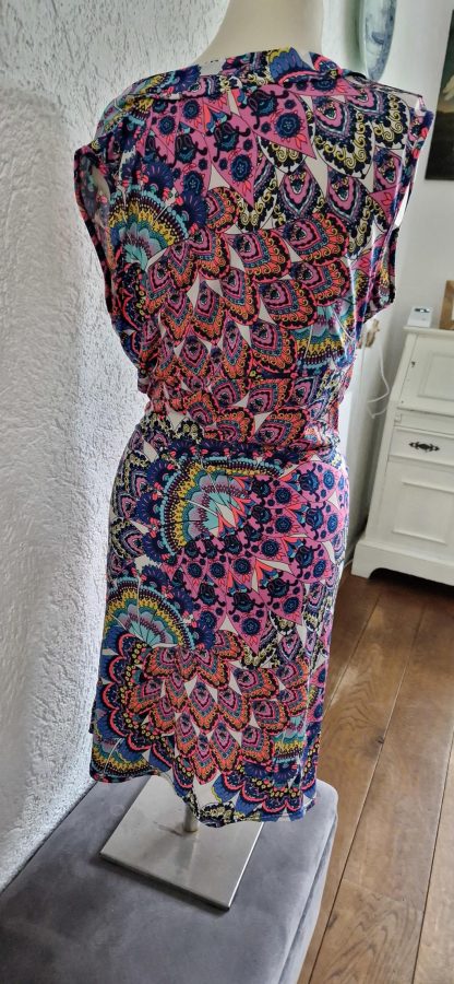 S - Made in Italy jurk kleurrijk (1123sh) - Afbeelding 5