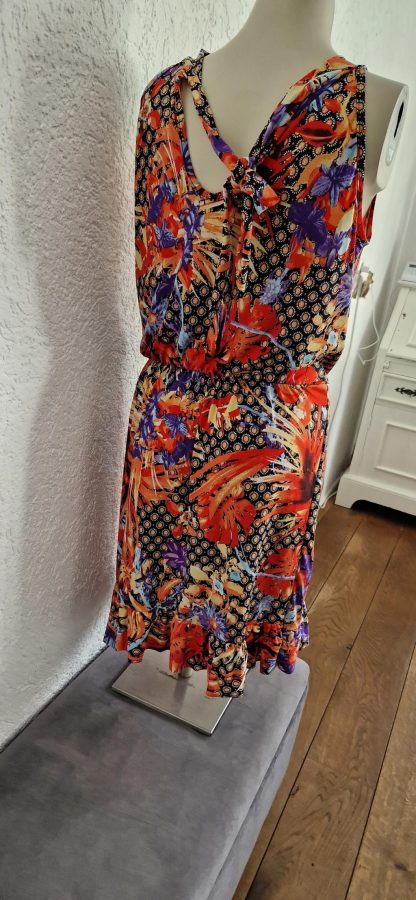 38 40 - Zomers jurkje bont met halter (1123sh) - Afbeelding 4