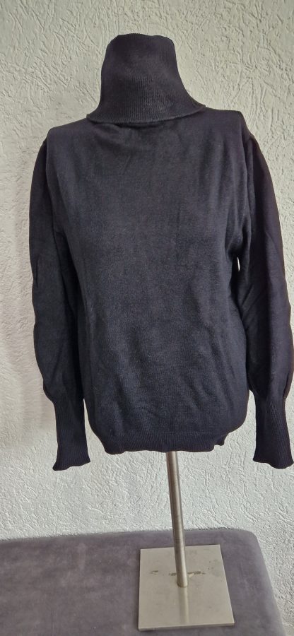 S/M - Coltrui zwart mooie mouw (1123sh)