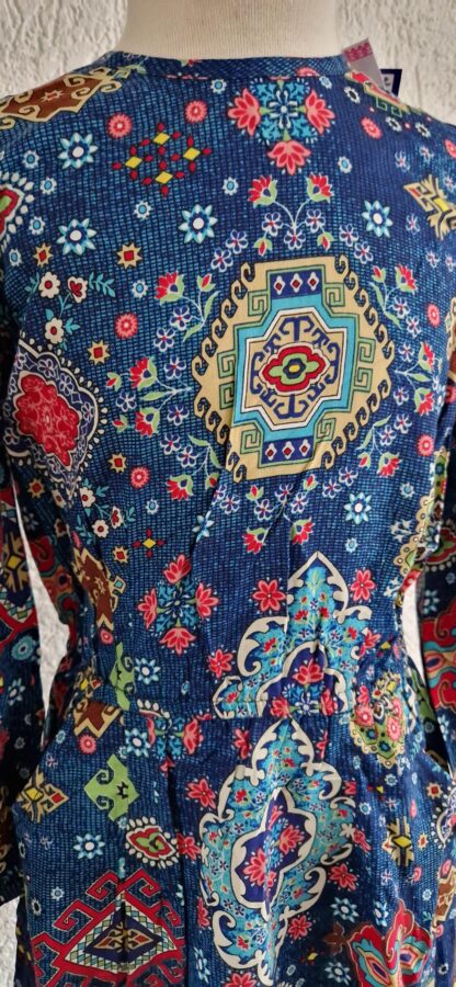 116 - Mim-Pi jurk kleurtjes viscose nieuw - Afbeelding 6