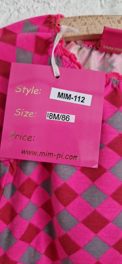 086 - Mim-Pi shirtje fuchsia grijs nieuw - Afbeelding 3