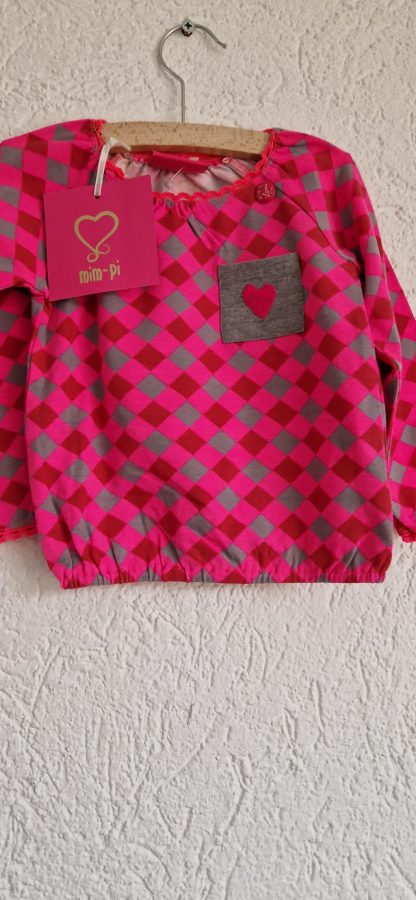 086 - Mim-Pi shirtje fuchsia grijs nieuw - Afbeelding 5