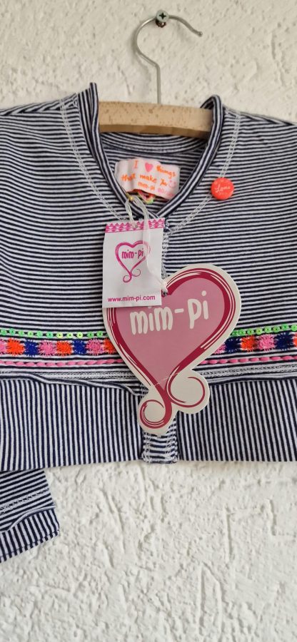 080 - Mim-Pi vestje streepjes nieuw - Afbeelding 3