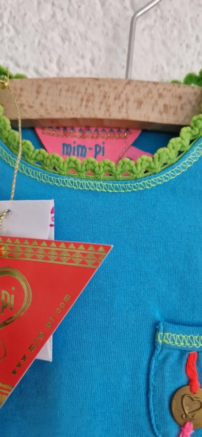 068 - Mim-Pi aqua shirtje nieuw - Afbeelding 4