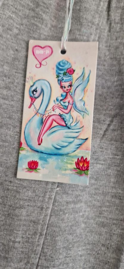 098 - Mim-Pi broekje grijs pompom nieuw - Afbeelding 6