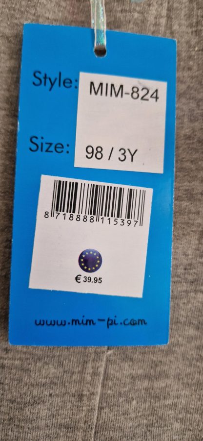 098 - Mim-Pi broekje grijs pompom nieuw - Afbeelding 7