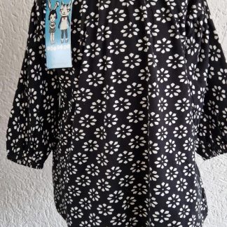 098 - Mim-Pi mini jurkje zwart wit nieuw