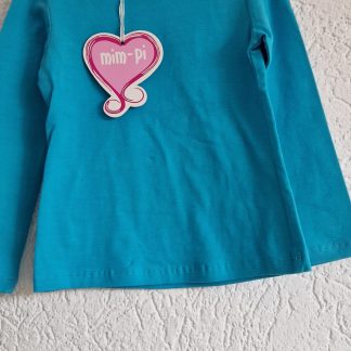 104 - Mim-Pi shirt aqua basic nieuw