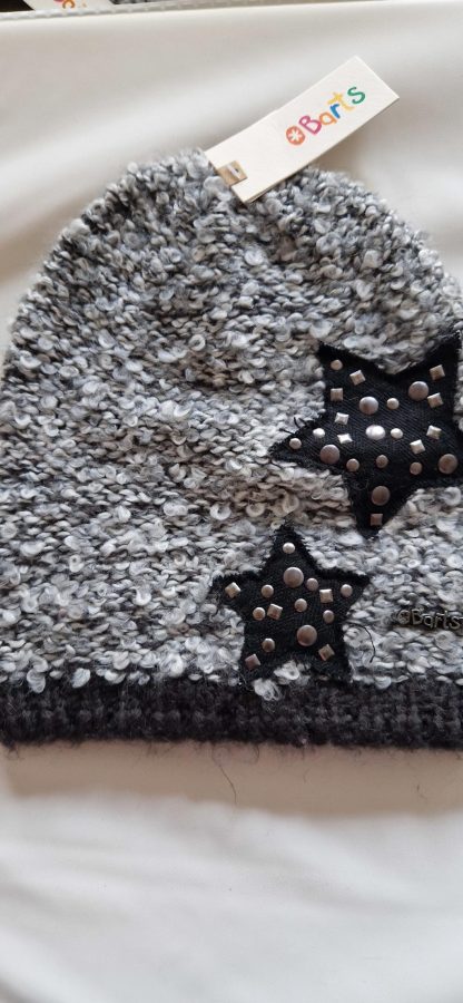 4 jaar (53 cm) - Barts beanie grijs sterren nieuw