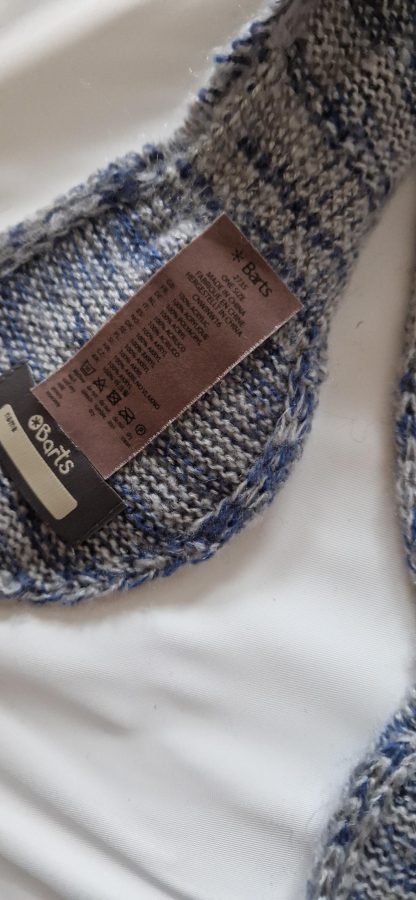 1-3 jaar - Barts shawl Minky Old Blue nieuw - Afbeelding 5