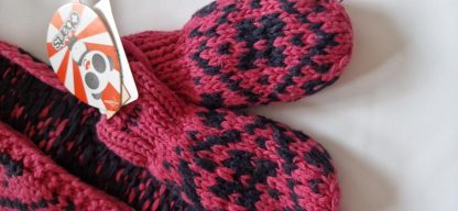 1/2 jaar - Barts set sjaal wanten fuchsia blauw - Afbeelding 4