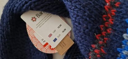 1-3 jaar - Barts shawl navy kleurtjes nieuw - Afbeelding 4