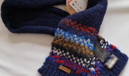 1-3 jaar - Barts shawl navy kleurtjes nieuw - Afbeelding 5