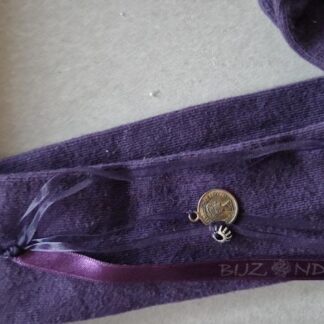 23/26 - Bijzonder kousen paars muntje nieuw