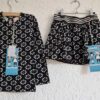 104 - Mim-Pi shirt en rok zwart wit nieuw