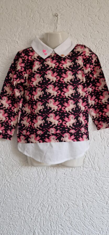 104 - Mim-Pi shirt blousje unicorn nieuw - Afbeelding 2
