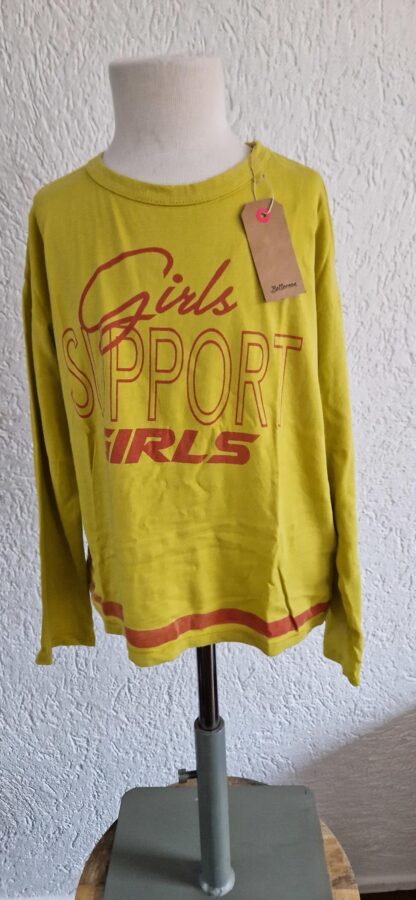 152 - Bellerose shirt geel rood Girls sport nieuw