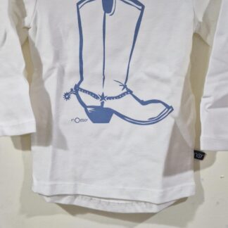 074 80 - Noeser shirt wit cowboylaars nieuw