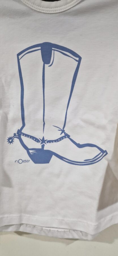 074 80 - Noeser shirt wit cowboylaars nieuw - Afbeelding 3
