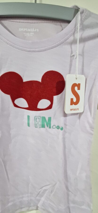 104 - Imps & Elfs roze shirt I am nieuw - Afbeelding 3