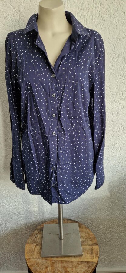 42 - Marc O'Polo blouse blauw wit (0124lo2)
