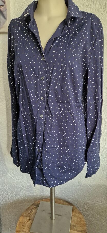 42 - Marc O'Polo blouse blauw wit (0124lo2) - Afbeelding 3