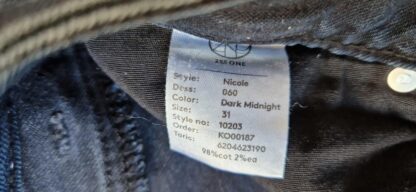 31 - 2nd one jeans skinny dark midnight (0124lo2) - Afbeelding 2
