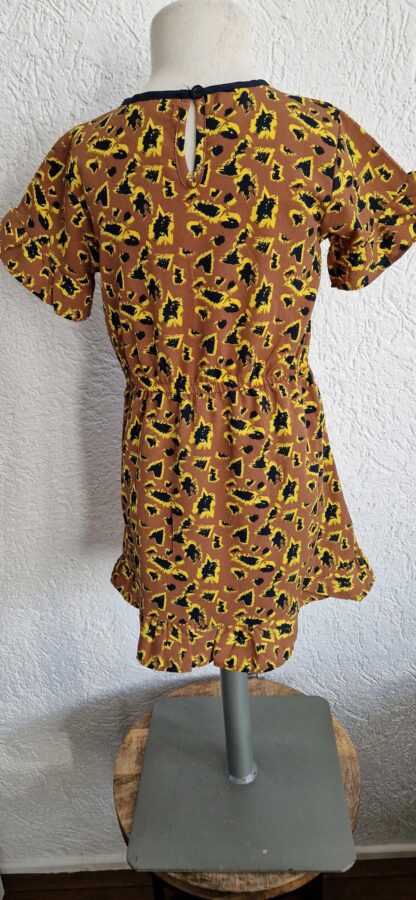 122 - Koko Noko jurk bruin print (0124gh2) - Afbeelding 4
