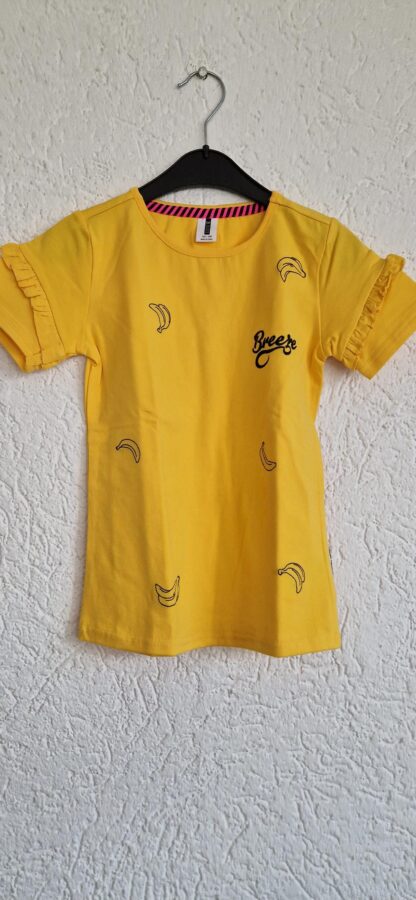 122 128 - B.Nosy geel shirt bananen (0124gh2)
