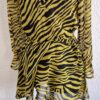 122 128 - Coolcat zebra jurkje oker zwart (0124gh1)
