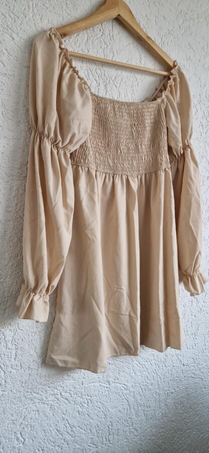 L - Shein jurk beige (0224kel2) - Afbeelding 4