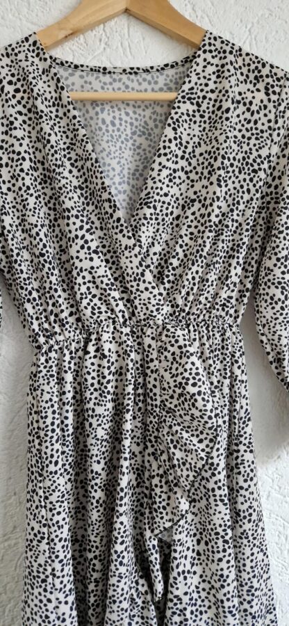 M/L - Shein jurkje print khaki (0224kel1) - Afbeelding 3