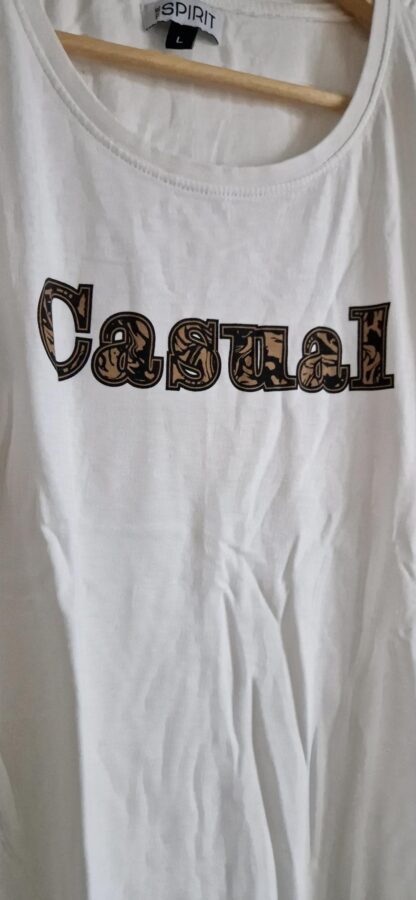 L - True Spirit shirt wit casual (0224kel1) - Afbeelding 3