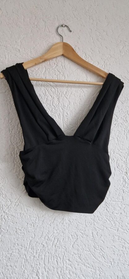 L - Shein zwarte korte top (0224kel1)
