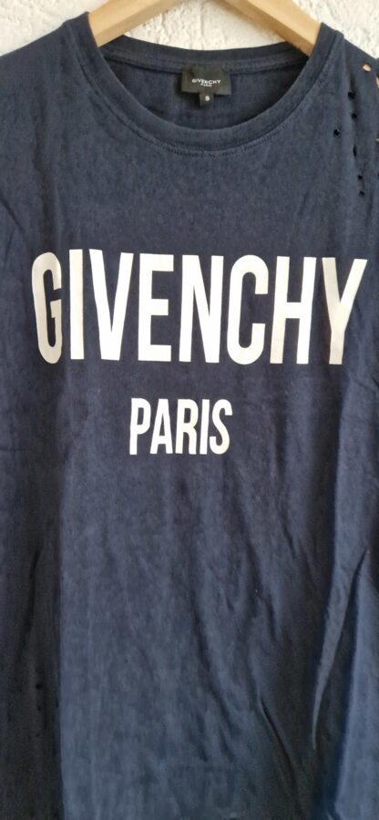 S - G.Paris shirt donkerblauw wit (0224kel1) - Afbeelding 3