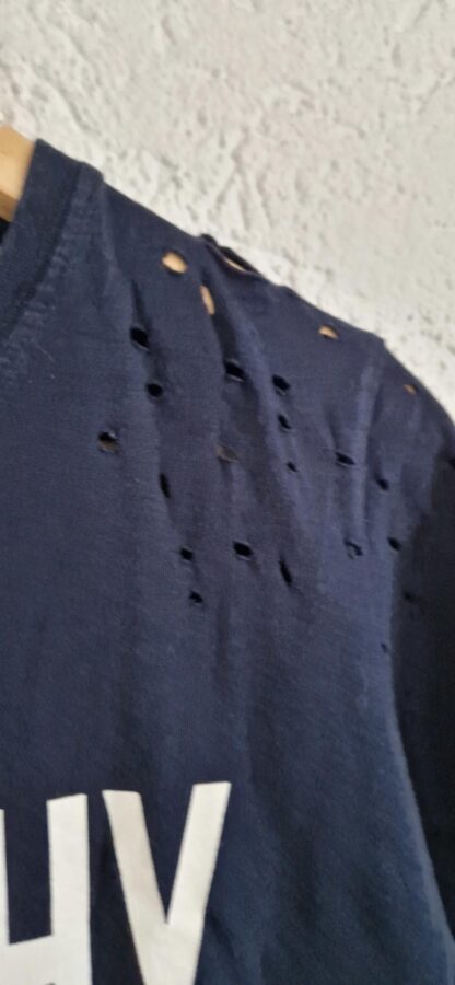 S - G.Paris shirt donkerblauw wit (0224kel1) - Afbeelding 5