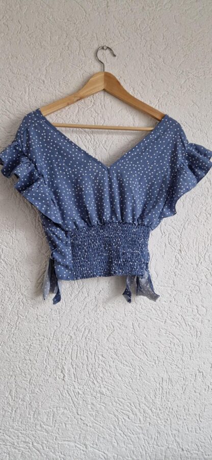 L - Shein blauwe top (0224kel1) - Afbeelding 2