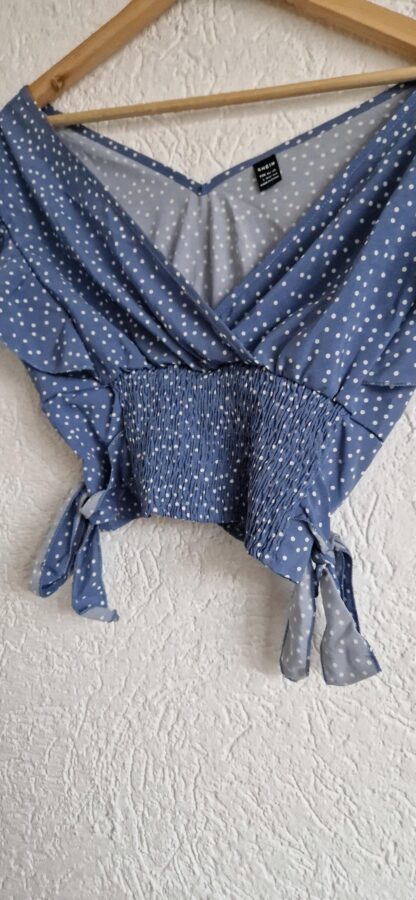 L - Shein blauwe top (0224kel1) - Afbeelding 5