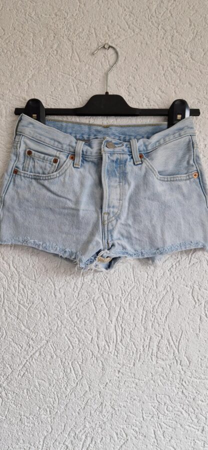 XS/24 - Levi's 501 short licht denim (0324ang13)