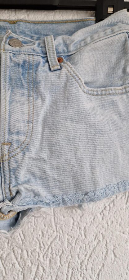 XS/24 - Levi's 501 short licht denim (0324ang13) - Afbeelding 3