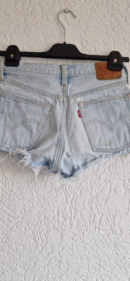 XS/24 - Levi's 501 short licht denim (0324ang13) - Afbeelding 4