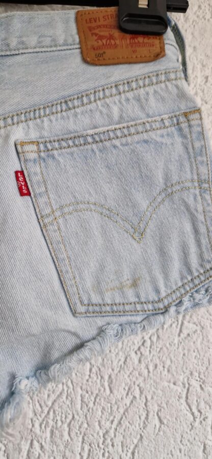 XS/24 - Levi's 501 short licht denim (0324ang13) - Afbeelding 5