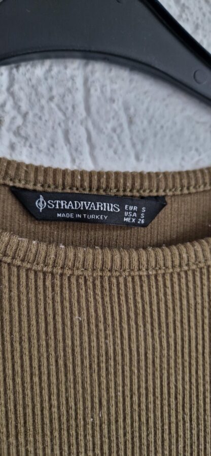 S - Stradivarius jurk legergroen (0324ang13) - Afbeelding 4