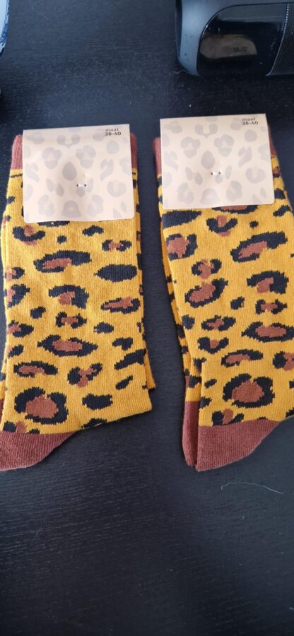 36/40 - Nieuwe sokken dierenprint (0324ang13)