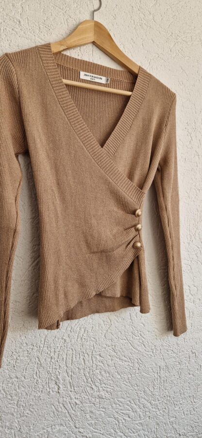 S/M - J&H Fashion trui goud knopen (0324ang6)