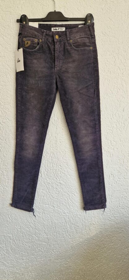 27/32 - Lois broek corduroy grijs nieuw (0324ang6)